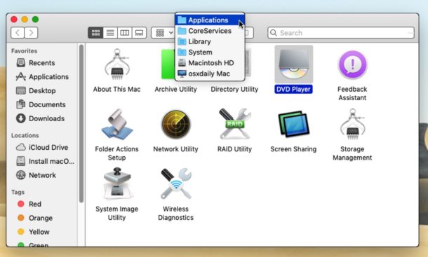 osx player for disc image